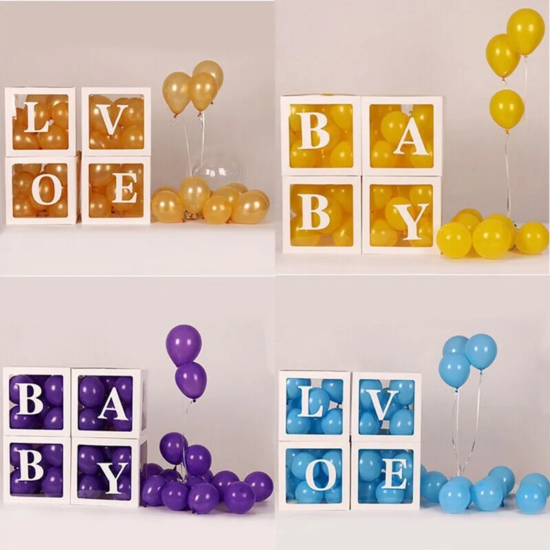 Confetti Balloon Set - Buchstabenballon-Box für den ersten Geburtstag, Partydekoration