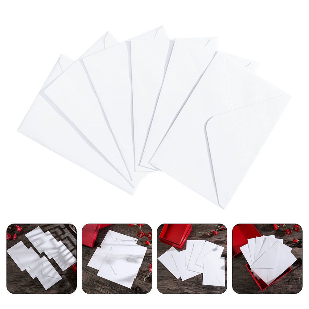 Wedding Envelopes - 50 Stück Weiße B6 Selbstklebende Versandumschläge