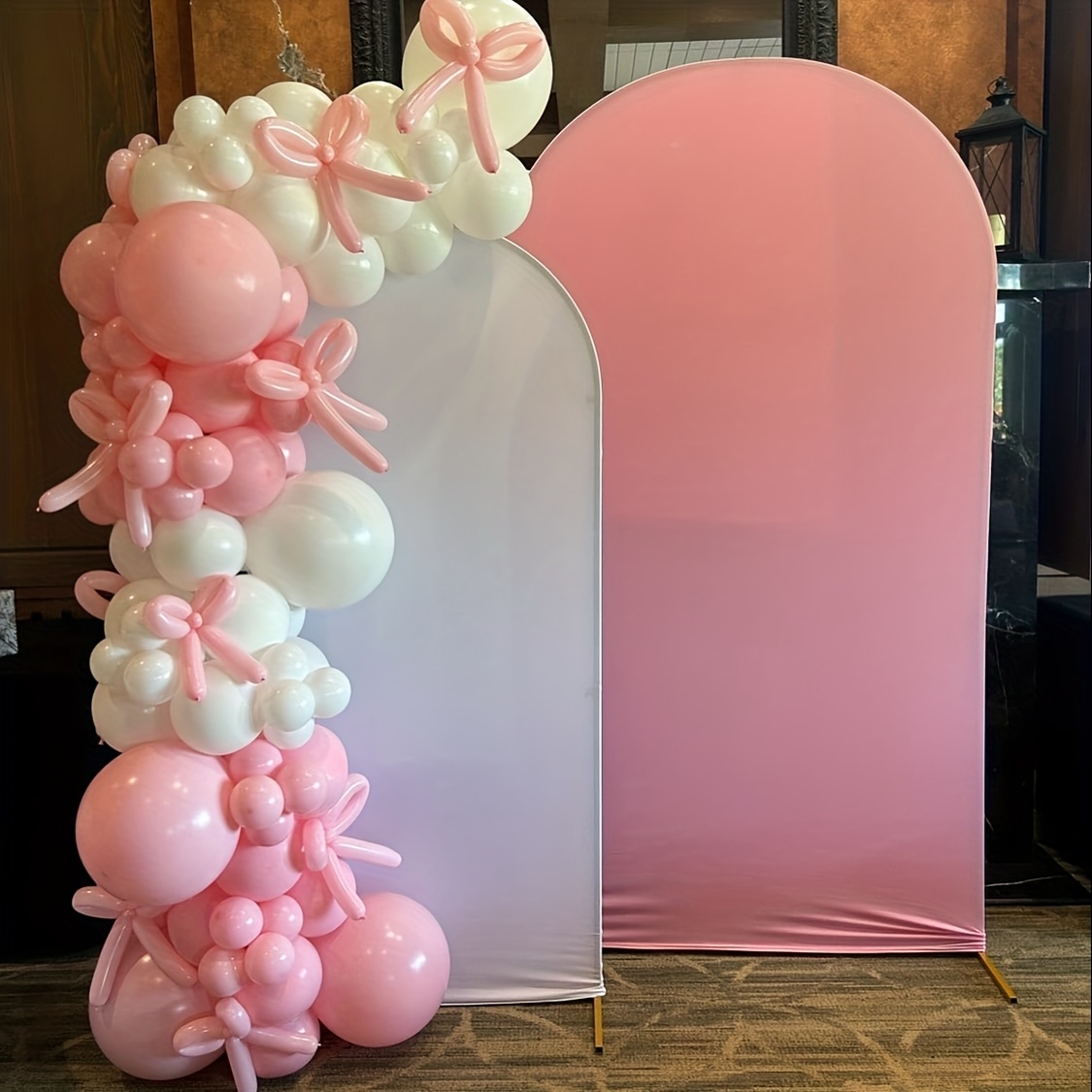 Wedding Balloon Arch - 141-teiliges Rosa Schleifenballon-Bogen-Set für Prinzessinnen-Party Mädchen-Geburtstag