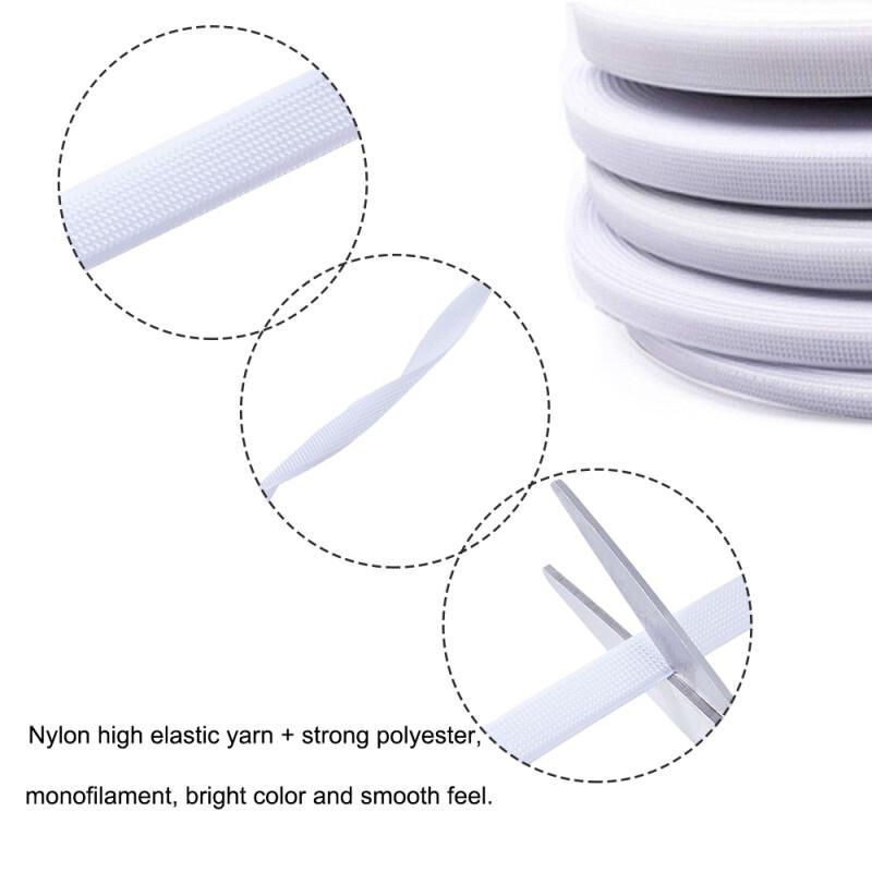 Wedding Support - 0,3-1,5 cm weißer Polyester-Kunststoff-Verstärkungsstreifen, 5 m