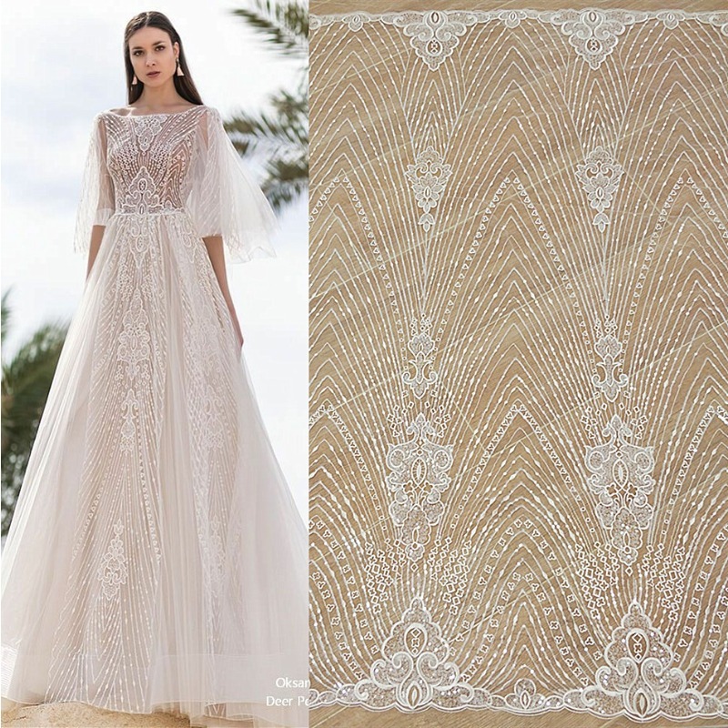 Neue gestreifte Spitze Sticker – Wedding Dress Supply Bewertung und Preis