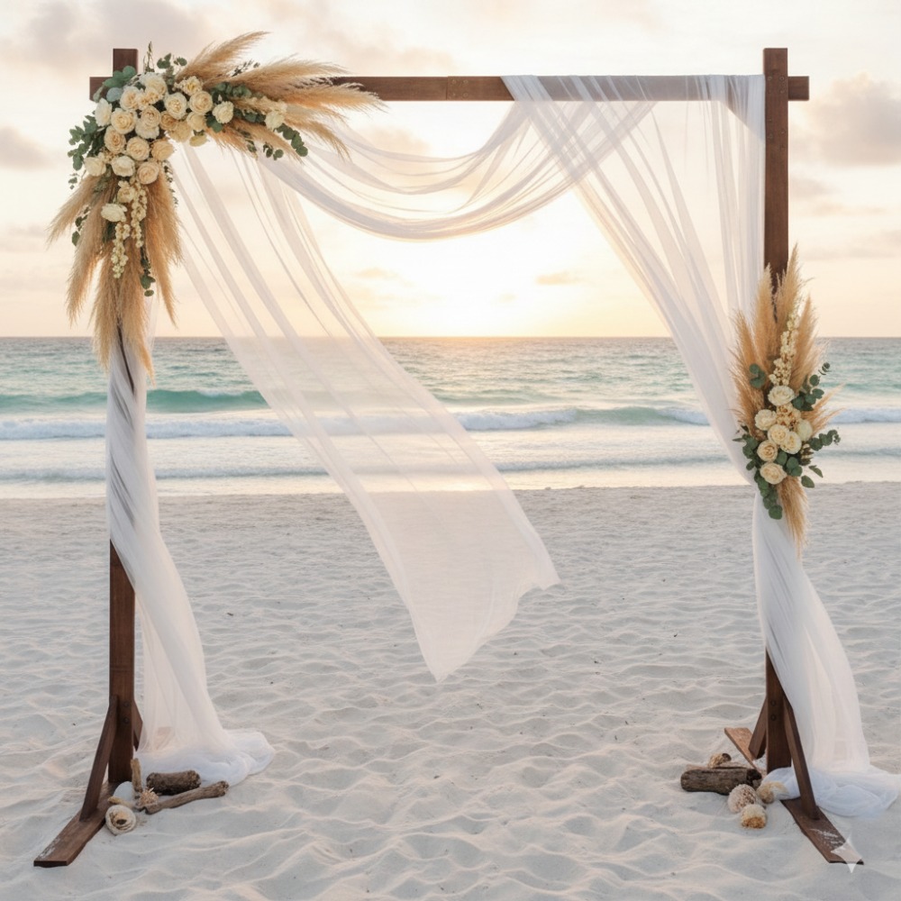 Hochzeitsbogen aus Holz im Wal – Wedding Support Bewertung und Preis