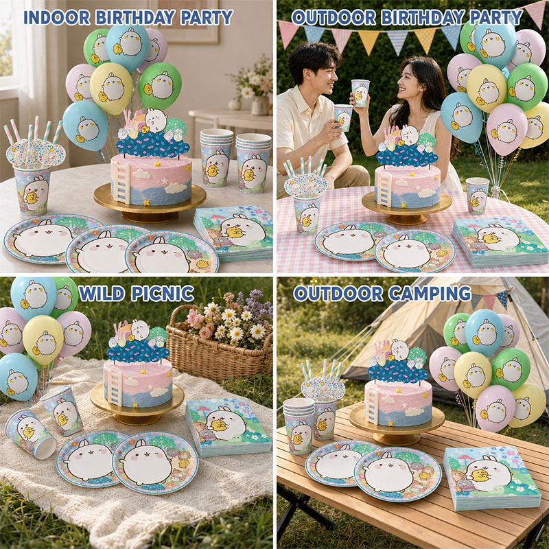 Molang Partyzubehör mit Cartoo – Confetti Balloon Set Bewertung und Preis