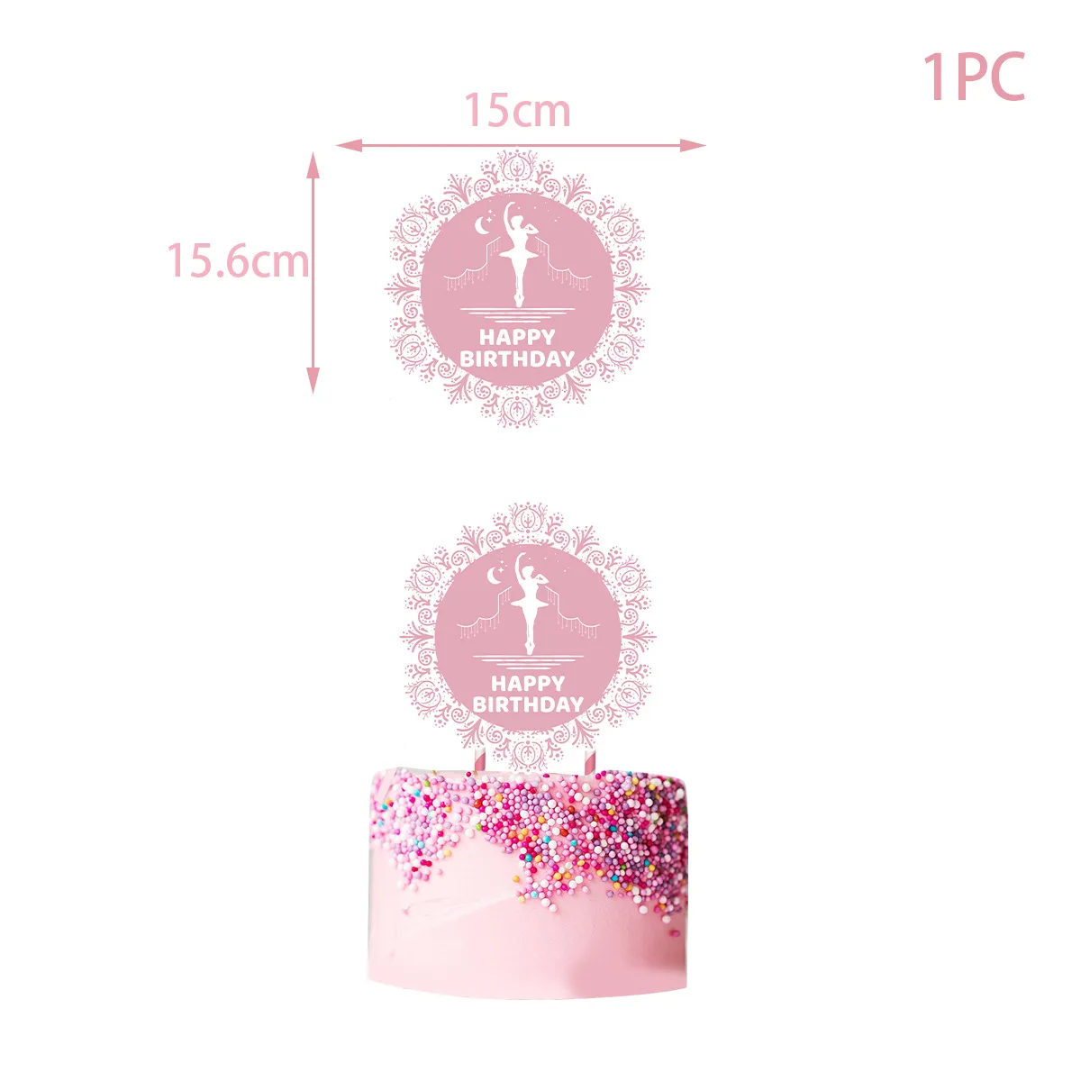 Rosa Ballerina-Ballettmädchen, – Confetti Balloon Set Bewertung und Preis