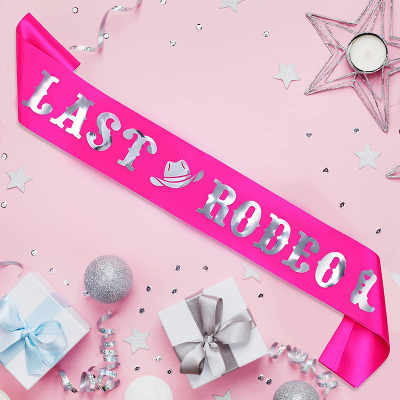 1 Stück letzte Rodeo Schärpe B – Bride Tribe Sash Bewertung und Preis