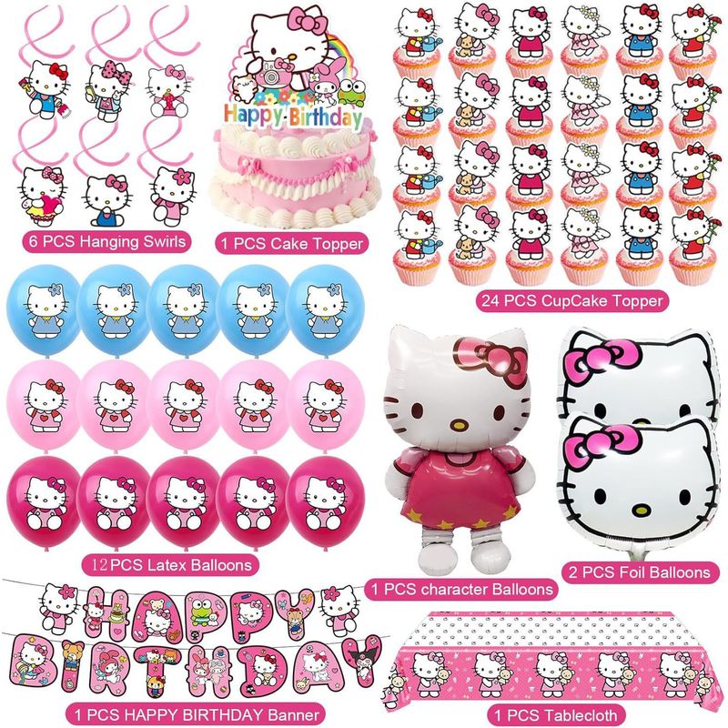 Hello Kitty Partydekorationen: – Confetti Balloon Set Bewertung und Preis