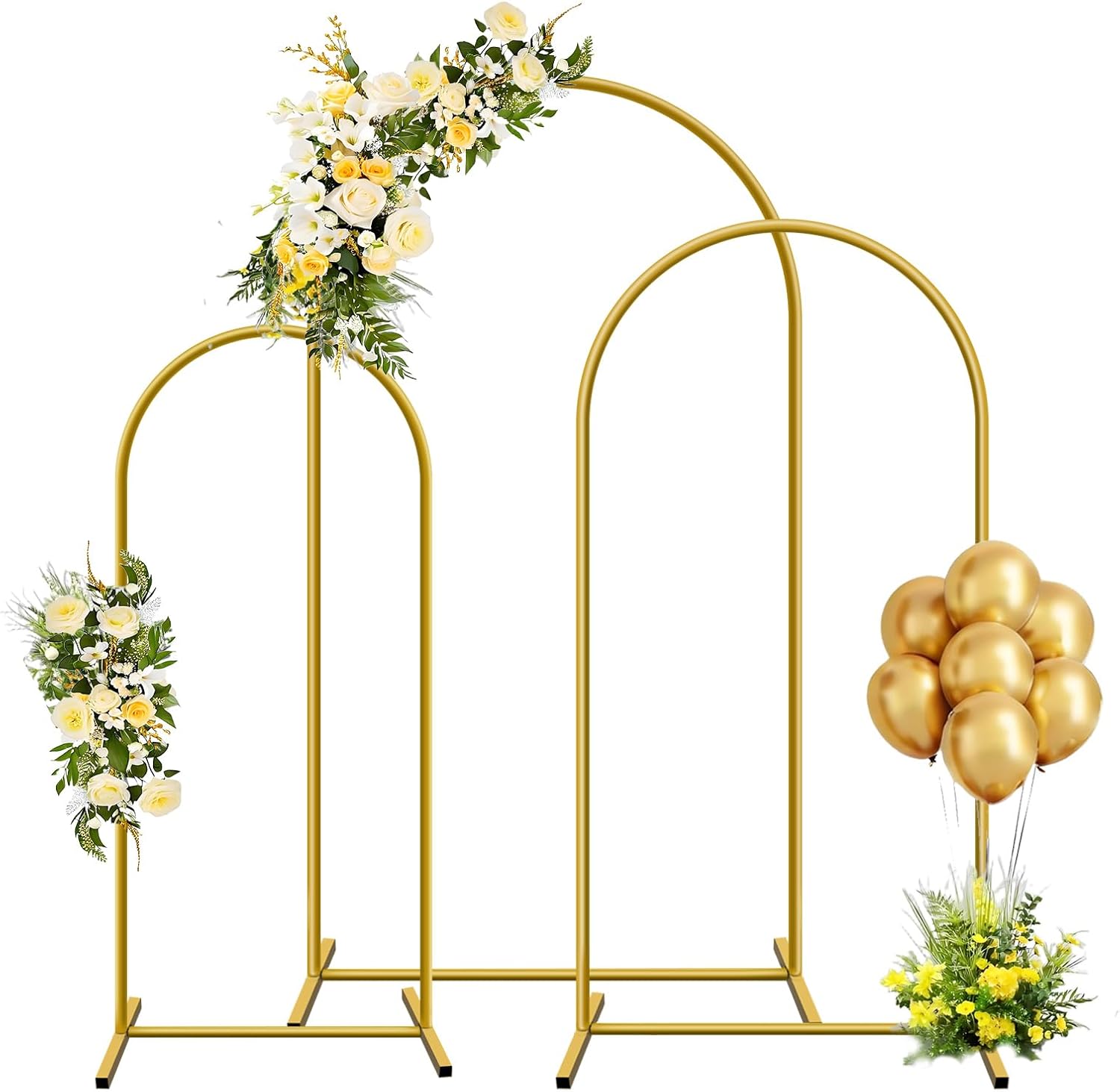 1pc Gold Metall Bogen Hintergr – Confetti Balloon Set Bewertung und Preis